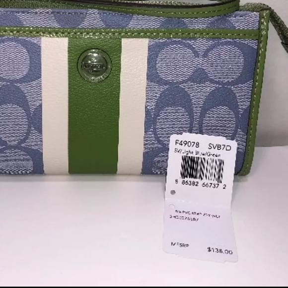 Coach Stripe Wristlet/Wallet - Picture 8 of 8